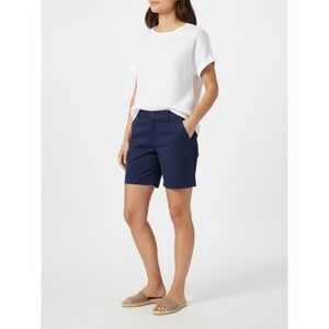 Talbots The Weekend Navy Chino Shorts Size 10 Petite